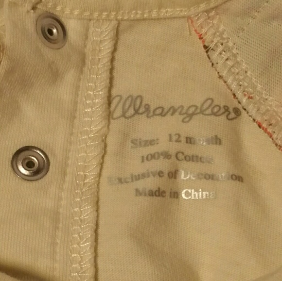 🎉🎊Host Pick!! 🎉🎊 Wrangler Baby Shirt - Picture 5 of 5